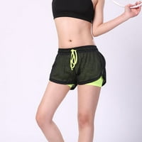 Vedolay ženske ljetne sportske kratke hlače Elastične kratke hlače, svijetlo zeleni XL