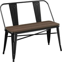 Industrijska metalna klupa Srednjovječni stol stolica Blagovaonica Dugačka klupa Klupa za objedovanje