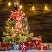 Prodaja božićnog drveća luka, božićni venac, božićni vod vijenac, topla LED svjetla Božićno drvce za