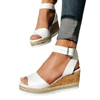 Retro ženska moda otvorena nožna gležnjače platform cipele cipele dame dame rimske sandale sandale za