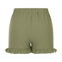 Ganfancp Ljetne kratke hlače za žene, povremeni široki nogali nogalijski čvrsti šarki šljaka, veličina