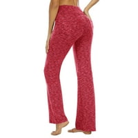Ženske joge pantalone ženske joge pantalone džepove visoke struk vježbanje hlače casual pantalone hlače