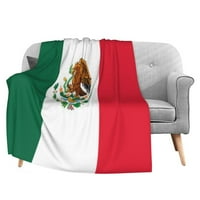 Delerain Mexico zastava Flannel Fleece bacaj pokrivač 50 x60 dnevni boravak soba kauč toplo meko krevet