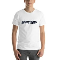 Bijeli labutni stil kratkih rukava pamučna majica s nedefiniranim poklonima