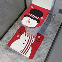 Duixinghas set Božićni toalet Poklopac set Slatki snjegović Santa Elk Ispiši kupaonica Toalet poklopac