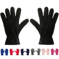 Xiaobai par Dječje rukavice Fleece Solid Boja Pet prstiju Termalni puni prst Drži toplu elastičnu zglob