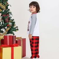 Sretan božićni pidžami za porodičnu podudaranje PJS casual jammies plairano spavanje Xmas Tree Holiday
