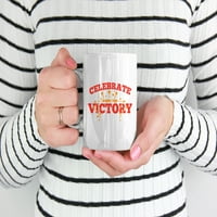 Proslavite sve sitne pobjede citata Bijela keramička kafa i čaj