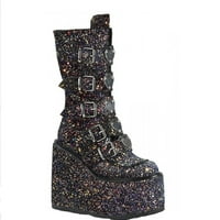 TAWOP Fall Boots za žene crne čizme za žene Ženske čizme za gležnjeve Chunky čizme Ženske cipele Zipper