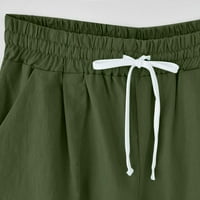 FVWitlyh grafičke kratke hlače ženske rastezljive tkanine vruće hlače u nevoljenim traper šorc