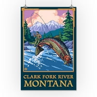 Clark Fork River, Montana, ribolov na ribolovnu scenu