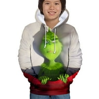 Smiješan božićni džemper za djecu, 3D casual džemper-tužni uzorak