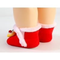 Lacyhop novorođenčad božićne čizme Xmas tople cipele Prvi walker zimski snijeg čizma hladno vrijeme