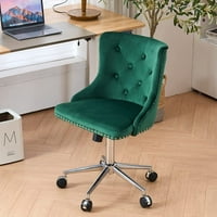 Sunnyeq Velvet uredska stolica, moderna kancelarijska stolica za uredski stol za spavaće tapacirane