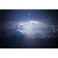 Posterazzi DPI1821590Lage Oblaci - Sunčevo svjetlo Kretanje kroz oblake Poster Ispis od strane irske kolekcije slike, - veliko