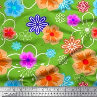Soimoi pamučna patka tkanina umjetnička cvjetna tiskana tkanina sa dvorištem širom