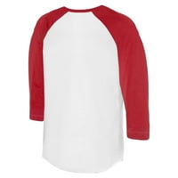 Unise sićušni otvor bijeli crveni filadelfija Phillies Stega 3 majica sa 4 rukava