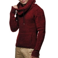 Vreme i Tru jesen, Zimski kardigan džemperi za žene, plus, prevelizirani, topli, crveni, mens spajanje