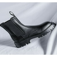 Lacyhop Muške radne cipele Platform Chelsea Boot vodootporne elastične čizme Poslovni povremeni udobnost