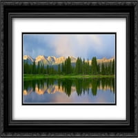 Panorama zapadnih iglica, Weminuche Wilderness, Colorado Matted Crna Ornata uokvirena umjetnička print