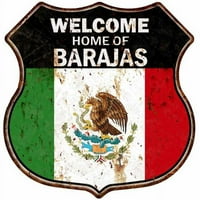 DOBRODOŠLI DOME BARAJAS MEXICAN FLAGE METAL znak 211110010156
