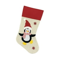 Kulturna snjegović jelena pingvin santa claus božićno drvce čarapa poklon torba xmas dekor