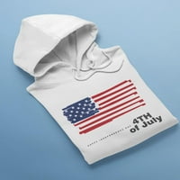 Dan nezavisnosti USA zastava Hoodie muškarci -Image by Shutterstock, muško mali