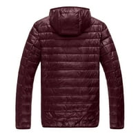 Muška zima lagana jakna s kapuljačom Ležerne prilike za toplu odjeću, patentni patentni stroj, ljudsko