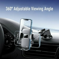 360 ° nosač nosača nosača za vjetrobransko staklo za mobilne telefone iPhone Samsung GPS