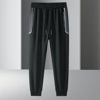 Radne pantalone Akiihool za muškarce muške ležerne pantalone elastične labave fit zimskih hlača