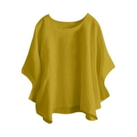 Žene plus veličine vrhova rukava ljetna bluza Smjele s majicom s