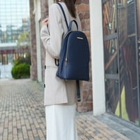 Kolekcija Sloane Veganska koža Multi džep ženski ruksak, elegantna funkcionalna knjigovodstvena torbica