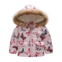 Dadaria Fall Baby Boys Girls Odeća 1-6 godina modna dječja kaput debela kaput podstavljena zimska jakna