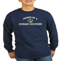 Cafepress - njemački ovčar: u vlasništvu - tamna majica s dugim rukavima