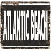 Atlantic Beach Vintage izgleda poklon metalni znak šik 104180008240