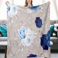 Vintage cvjetna pokrivačica sa jastukom za ured, krevet, kauč izdržljivi pokrivač za žene za žene pokrivač