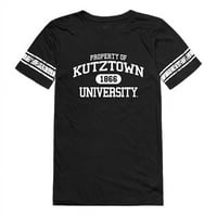Majica sa univerzitetom u Republici 533-321-Blk- Kutztown, crno-bijeli - veliki