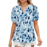 Ženski vrhovi i bluze kratki rukav bluze Regularne fit t majice Pulover vrhovi tinejskih vrhova cvjetni