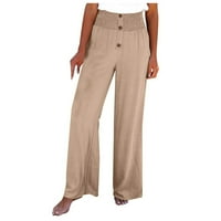 Ljetne jesenske ženske hlače plus veličina zazor žene Ležerne prilike čvrste hlače Udobne elastične