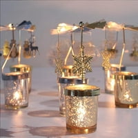 Pikadingnis zlato Rotirajuće svijeće, rotacijski držač svijeća sa čašicom, romantične rotacije držači