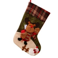 Božićne čarape poklon torba ukras za pribor za jelo za jelo praznične torbe torbe Torbe Božićni ukrasi