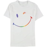 ElevenParis muns namigne smajlić grafička majica, bijela, mala