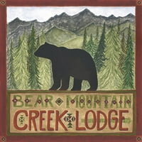 Bear Mountain Creek Lodge Poster Print Cindy Shamm
