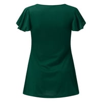 Daznico Womens Tops Womens V bluza za bluzu Ljetna latica bez rukava za smeće za majicu za majicu Bluze