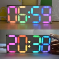 Moobody DS DIY 4-znamenkasti digitalni satni komplet sa dugim bojama i prozirnom futrolom