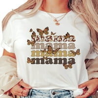 Nizieer Women Majica Mama Ljetni vrhovi Pismo Ispiši majicu Comfy Tunic Bluza Kratki rukav Tee Style