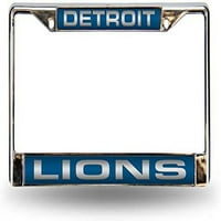 Detroit Fudbalski lavovi Chrome Metal Laser rezani rezač