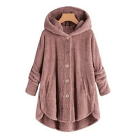 SHPWFBE Fall odjeća za žene Ženska odjeća Cardigan Tops Couster Couster Plus jakna Lomatska zimska vunena