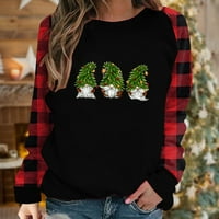Prinxy Clearence Ležerne prilike Sand Slatko GNOME Grafički pulover plus veličina božićne košulje dukseri