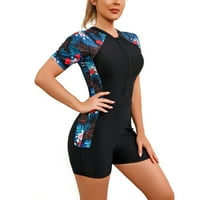 SimplMaygeni Womens kupaći kostim plus veličina za čišćenje dame modni cvijet sa zatvaračem s kratkim